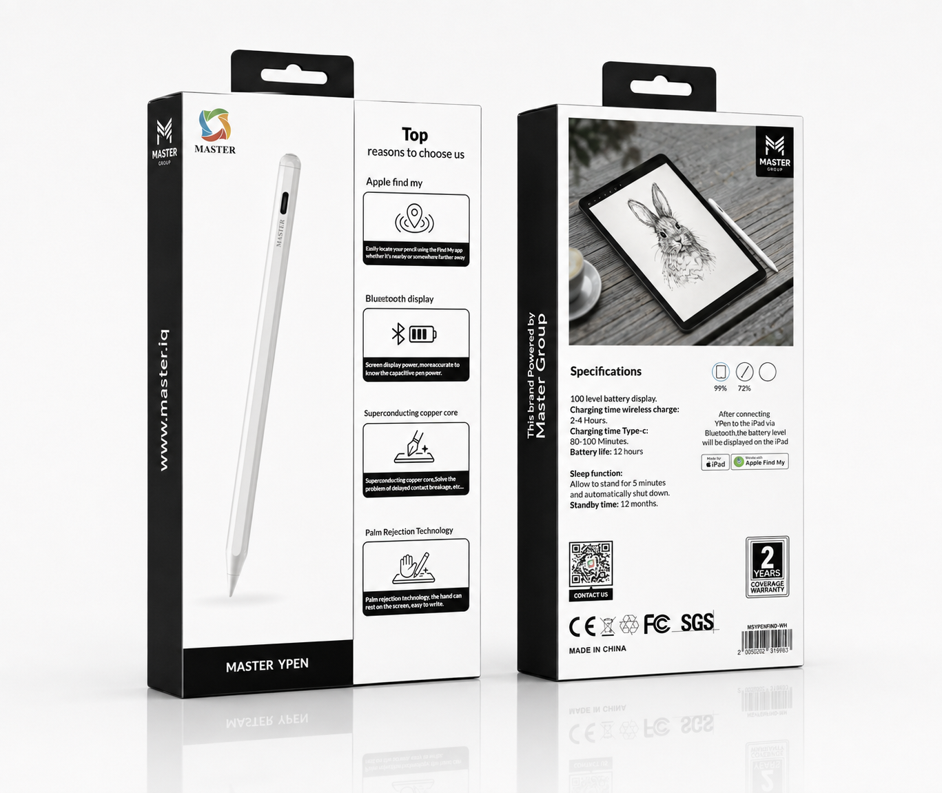 Master XPen retail packaging, front and back