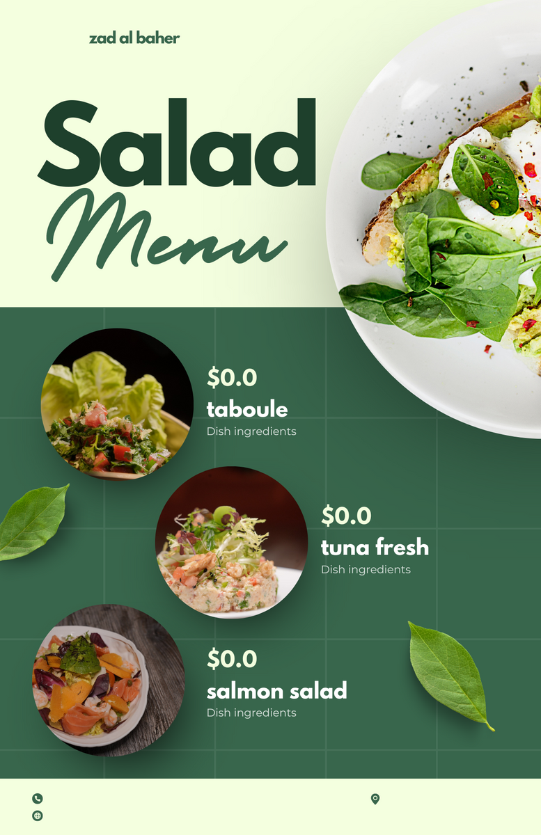 Restaurant salad promotion